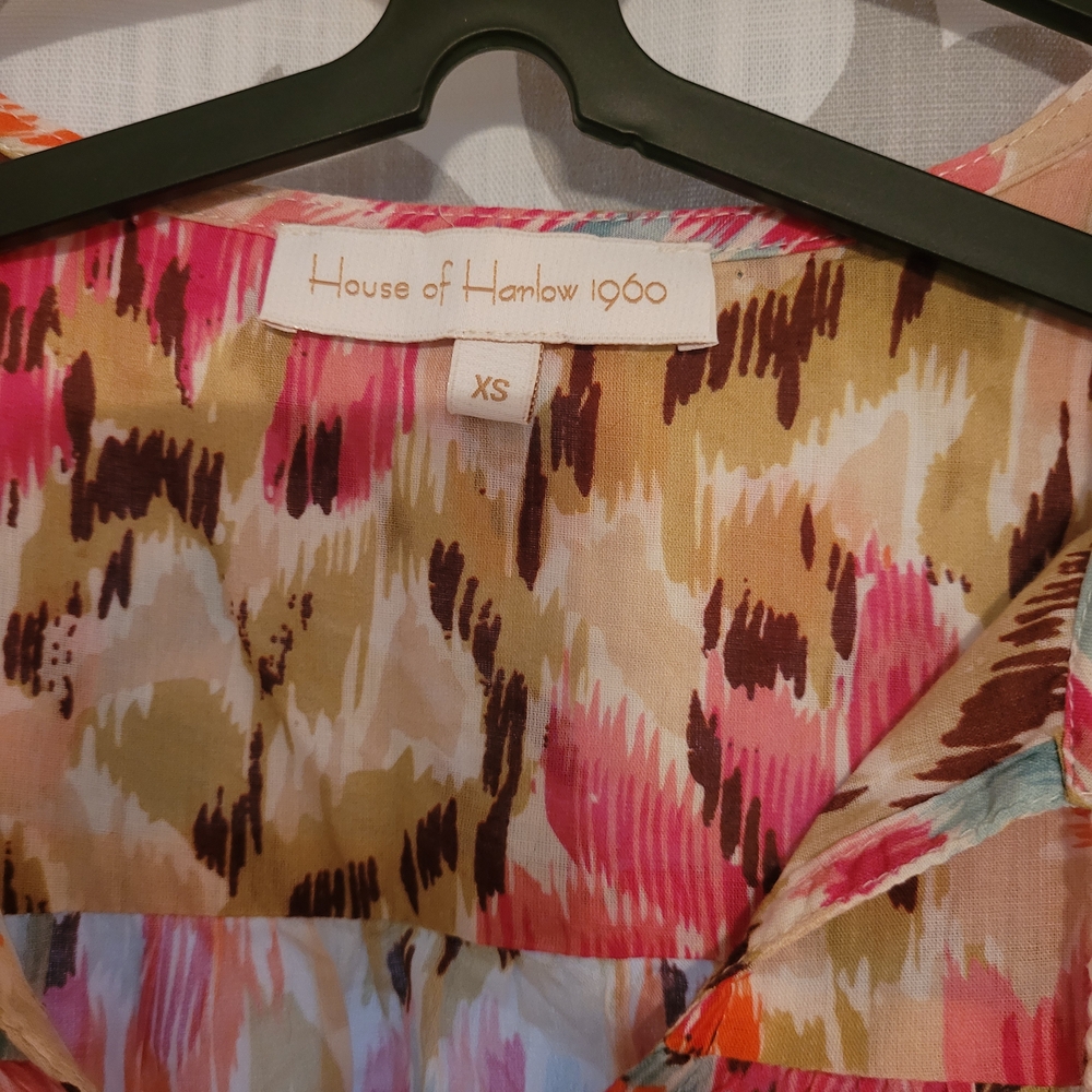 House of Harlow 1960 Multicolor Ruffled Blouse - Picture 2 of 3